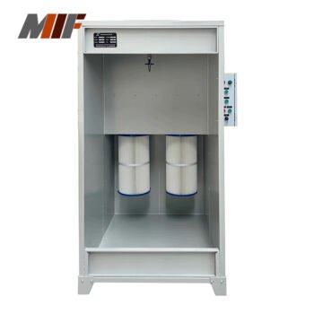 Powder spray booth recovery system