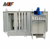 Powder spray booth recovery system