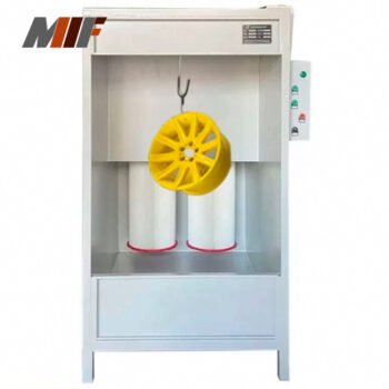 Powder spray booth recovery system